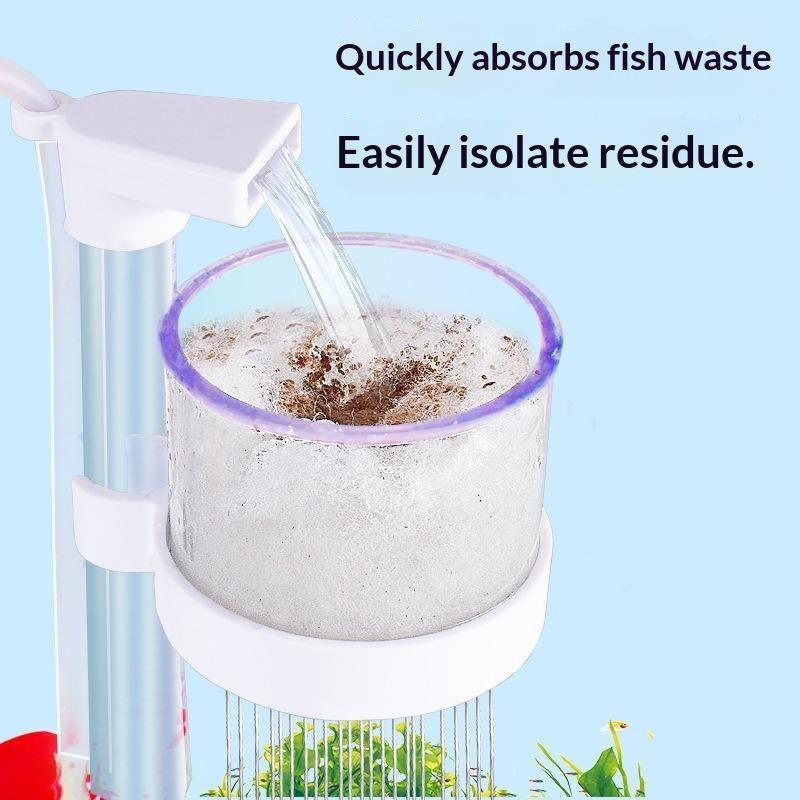 Aquarium Fish Waste Collector - 에어리프트 어류 배설물 수집기 1세트, 담수