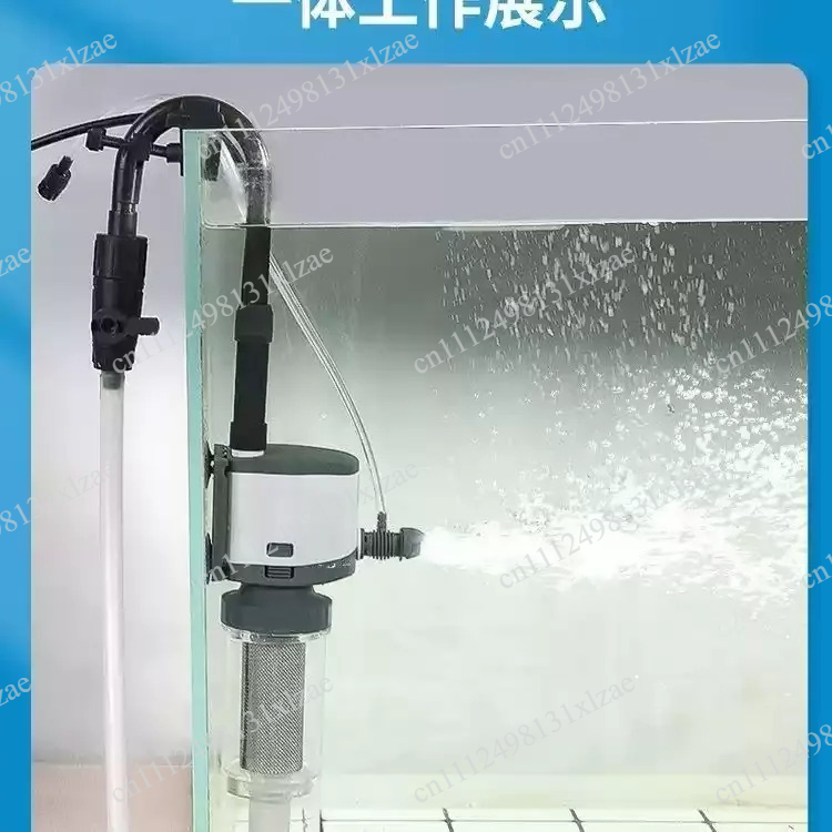 Aquarium Fish Waste Collector - 220-240V 3-in-1 수족관 필터 펌프 -