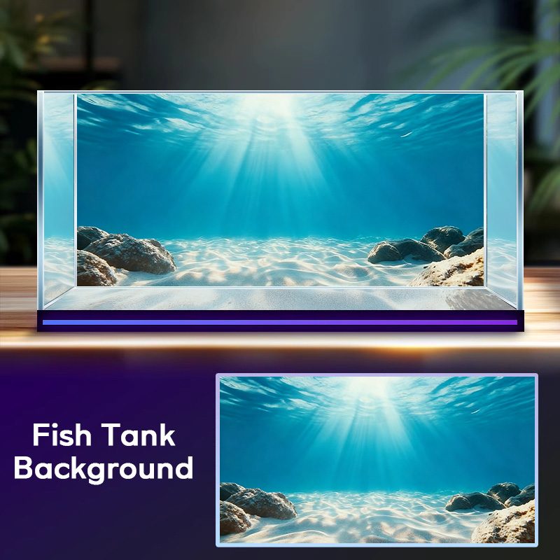 Aquarium Fish Background - 푸른 바다 투명 모래, 어항 배경