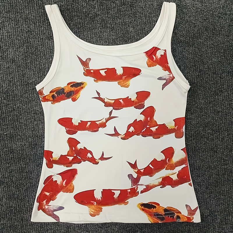 Aquarium Fish Koi - 유럽 ​​미국 그런지 스타일 스트리트 탑