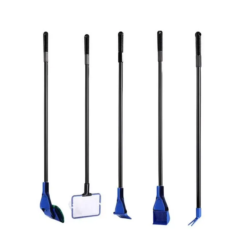 Aquarium Fish Maintenance - 어항 관리용 텔레스코픽 긴 손잡이가 있는