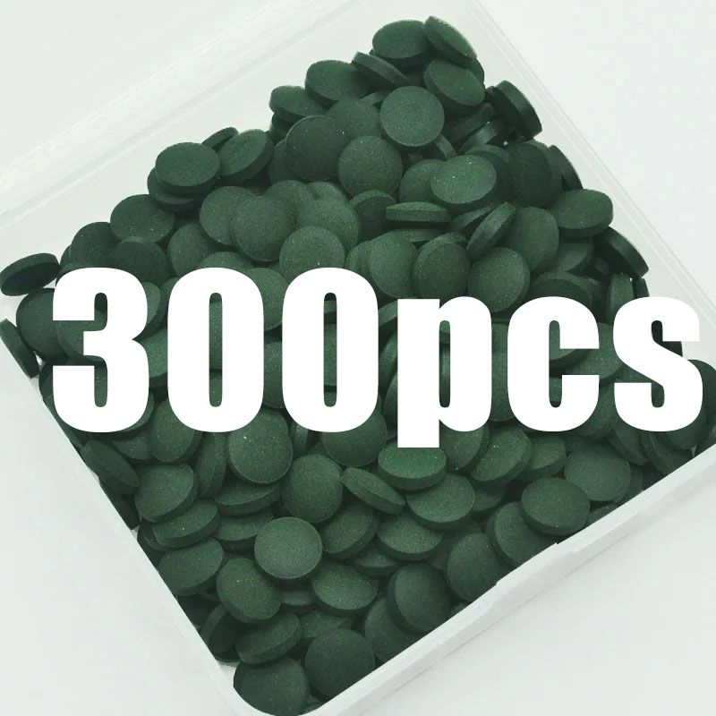 Aquarium Fish Vitamin - 50-300개 고순도 스피룰리나 정제 나선형 해조류