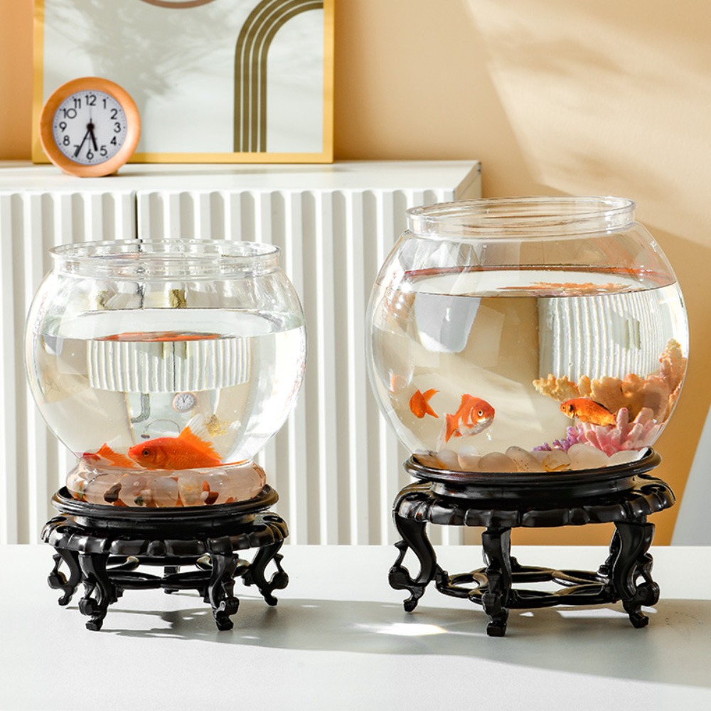 홈데코 투명 원형 어항 플라스틱 소형 어항 크리에이티브 - Aquarium Fish Names 리뷰 및 가격