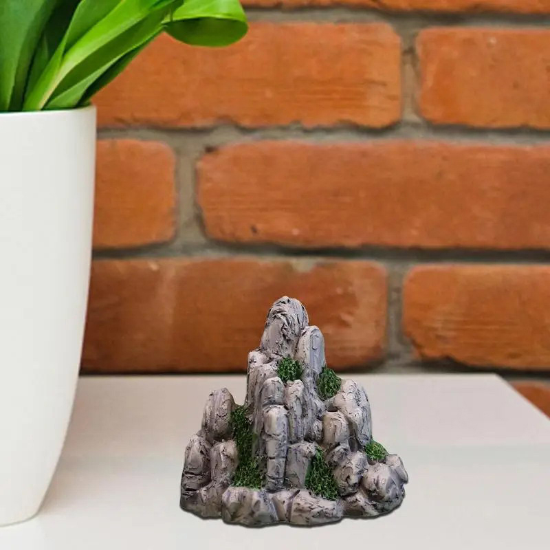 미니 산악 미니어처 인공 언덕 장난감, 분재 장식품,  - Aquarium Decoration Rock 리뷰 및 가격