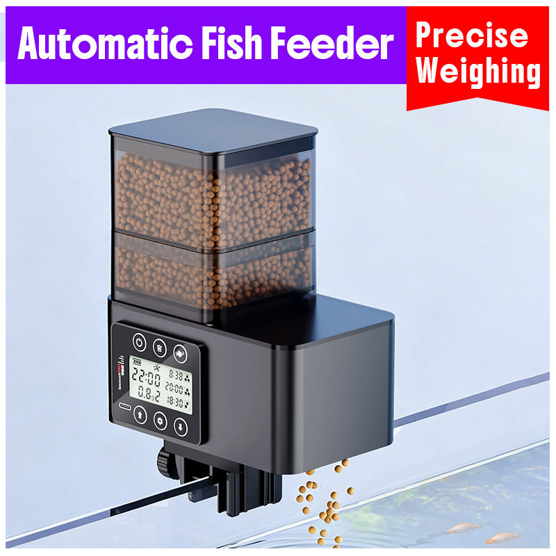 스마트 정밀 계량 자동 물고기 급식기, 흩어짐 방지 타 - Aquarium Fish Feeder Automatic 리뷰 및 가격