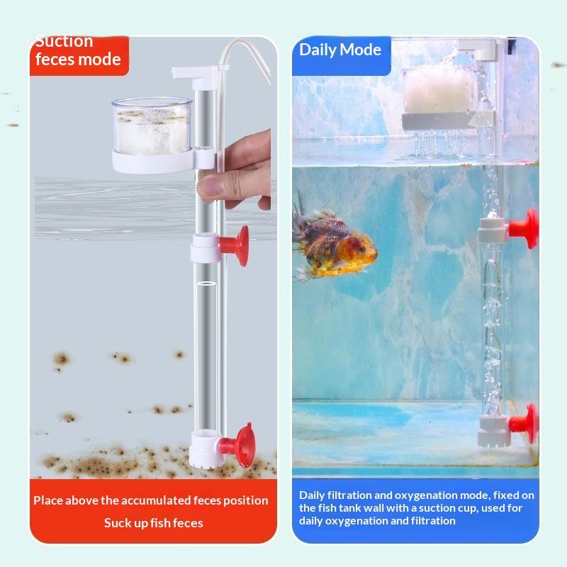 에어리프트 어류 배설물 수집기 1세트, 담수 및 해수  - Aquarium Fish Waste Collector 리뷰 및 가격