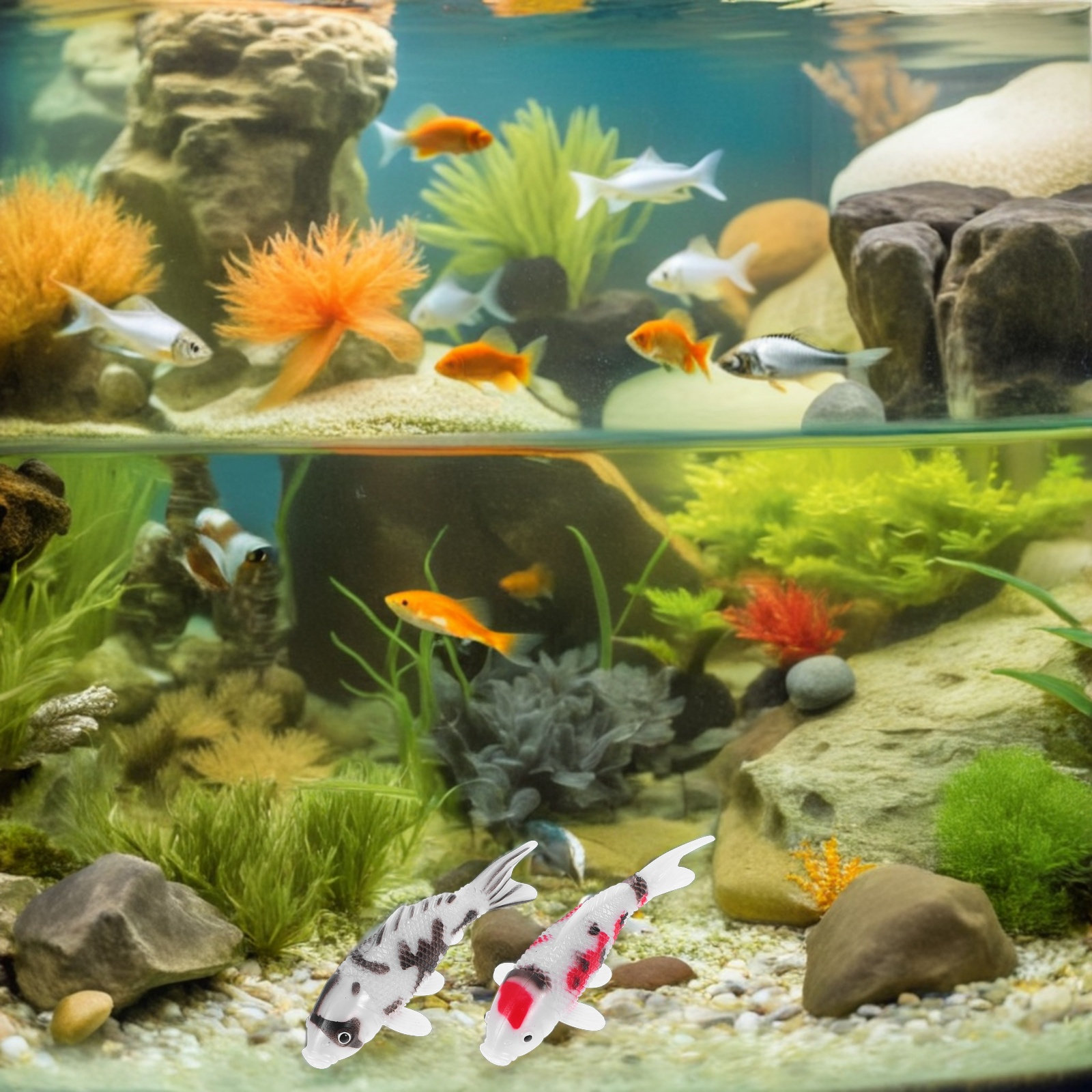 5개입 리얼리스틱 코이 물고기 인공 수족관 장식 플라스 - Aquarium Fish Koi 리뷰 및 가격
