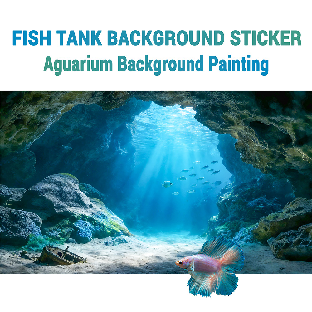 심해 블루홀, 어항 배경화면, 수족관 페인팅 스티커,  - Aquarium Fish Background 리뷰 및 가격