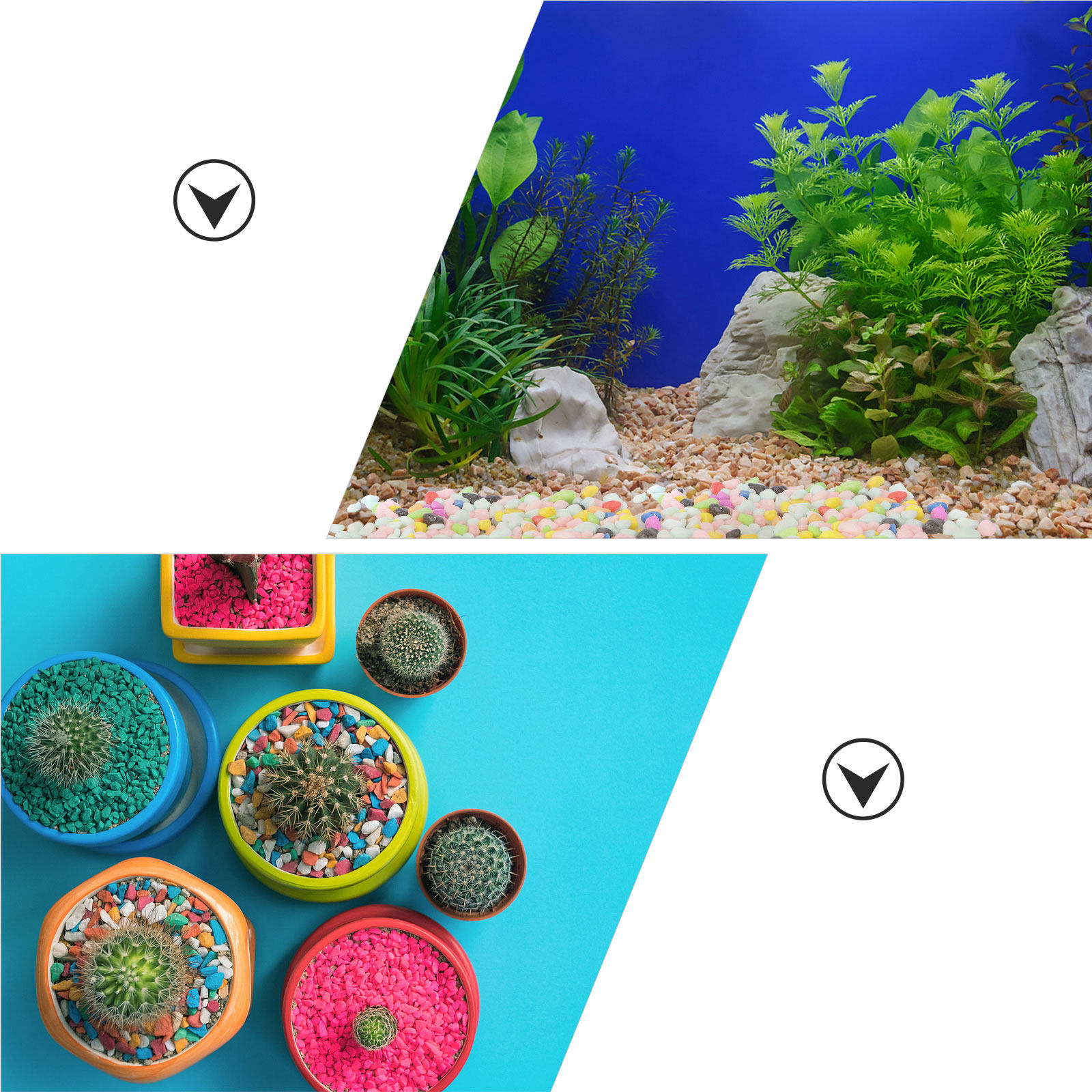 어둠 속에서 빛나는 조약돌 400개, 수족관, 정원,  - Aquarium Decoration Rock 리뷰 및 가격