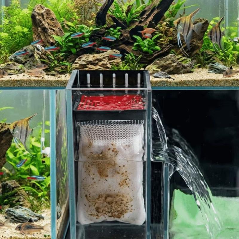 어항 필터 백 효율적인 여과 걸이형 필터 펌프 박스 드 - Aquarium Fish Background 리뷰 및 가격