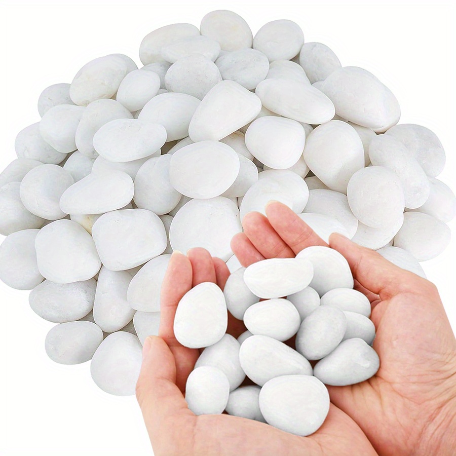 200/400g 흰색 고광택 천연 자갈 2-3cm 마당 - Aquarium Decoration Rock 리뷰 및 가격