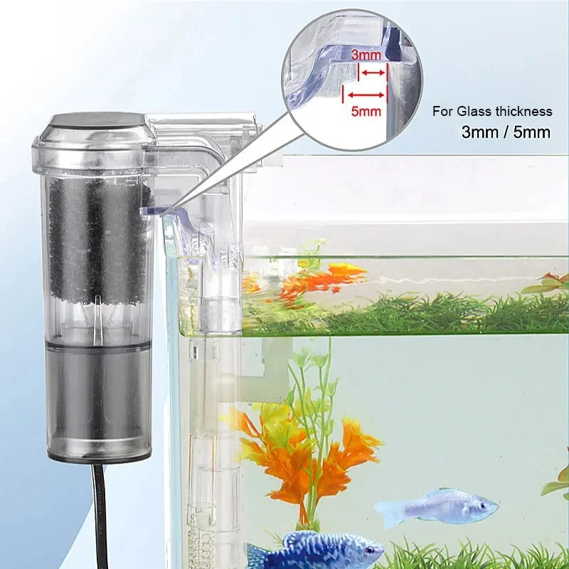 어항용 벽걸이 필터 USB 플러그 미니 수족관 필터 펌 - Aquarium Fish Background 리뷰 및 가격