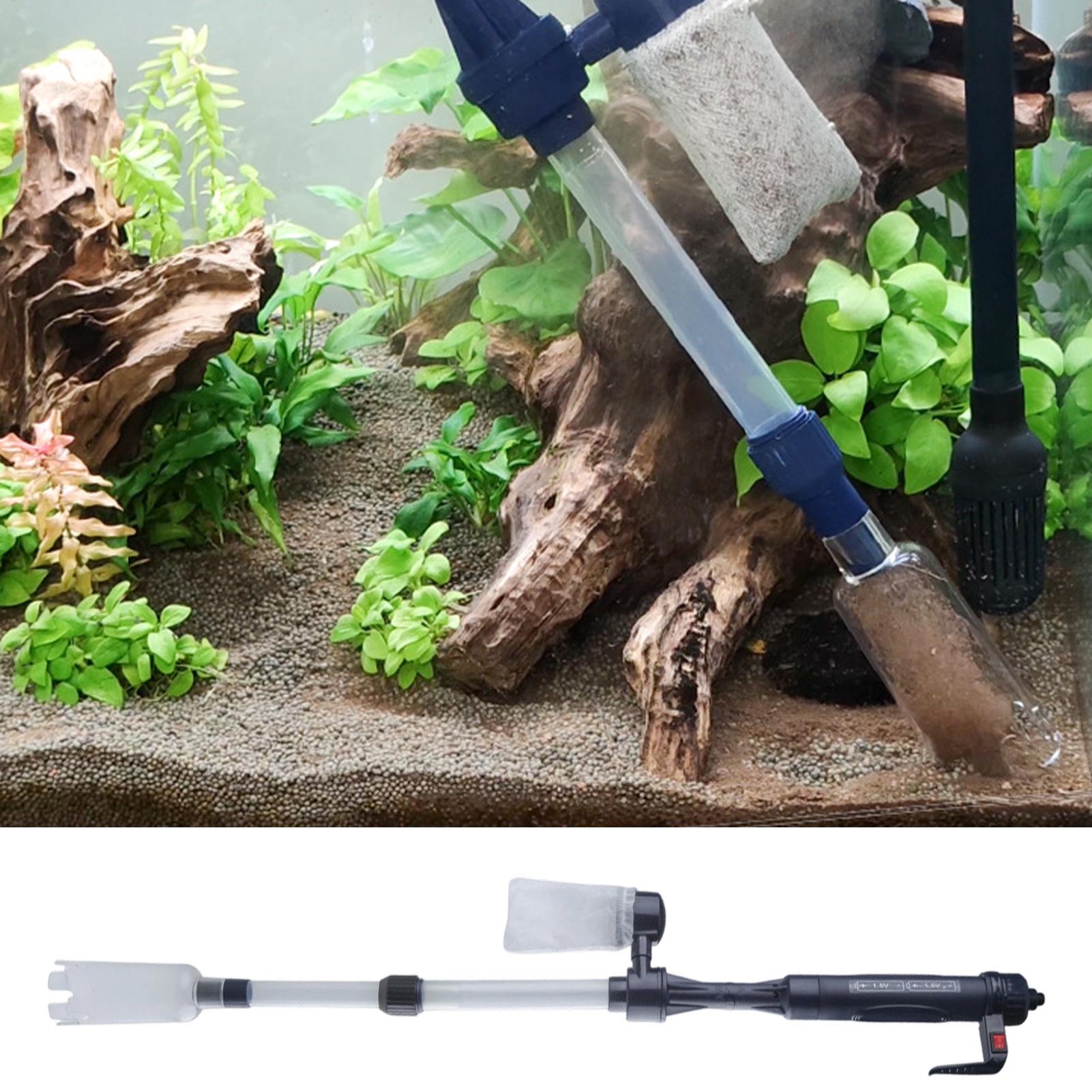 어항 진공 청소기 조절식 텔레스코픽 USB 어항 물 교 - Aquarium Fish Background 리뷰 및 가격