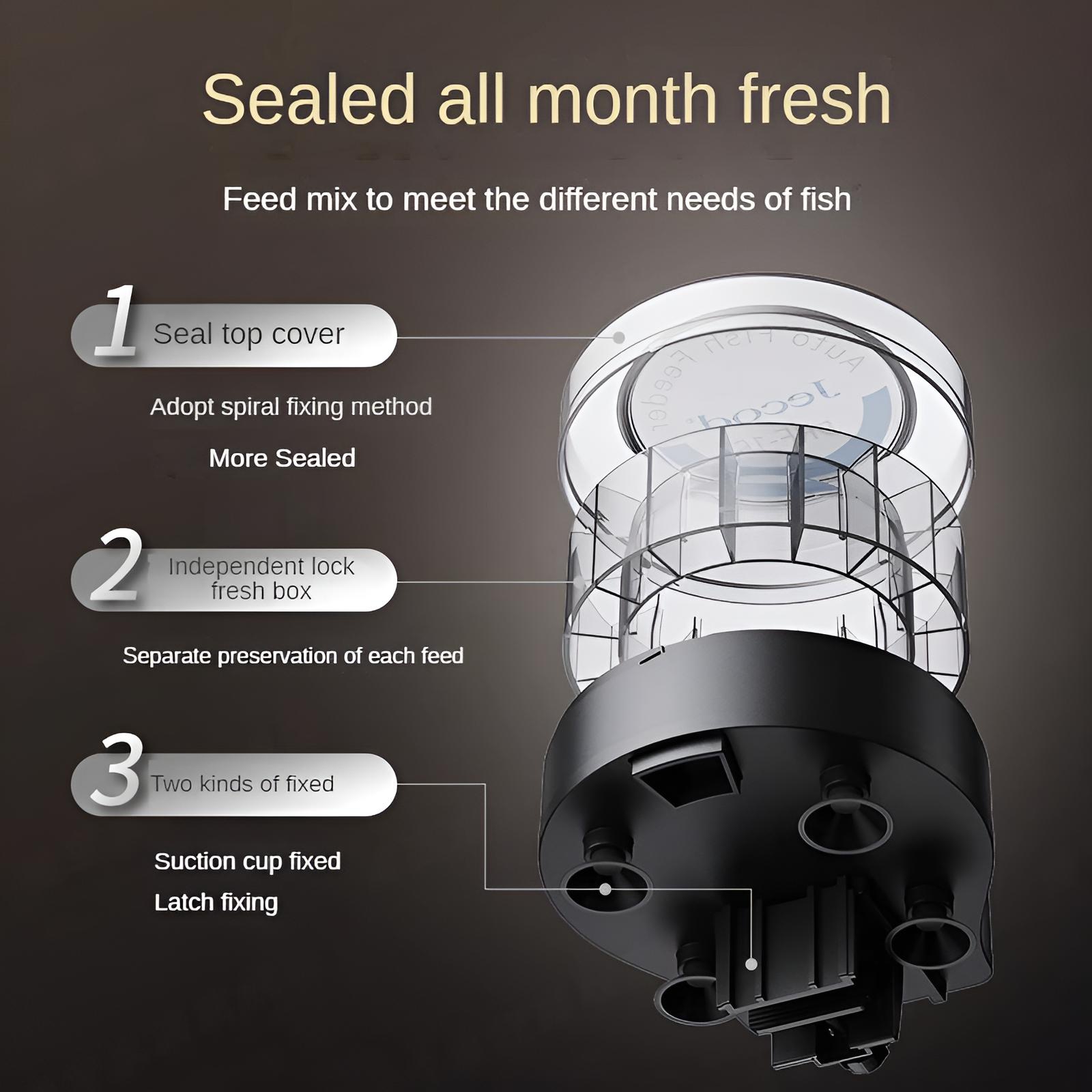 자동 물고기 피더 블루투스 APP 제어 이중 피드 안티 - Aquarium Fish Feeder Automatic 리뷰 및 가격