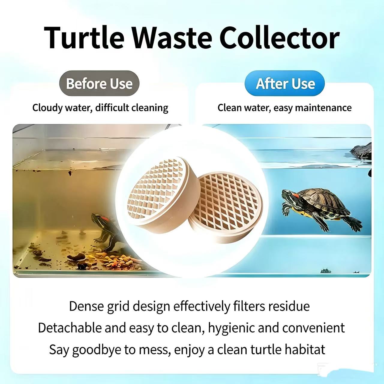 거북이 배설물 수집기 분리형 수족관 거북이 배설물 제거 - Aquarium Fish Waste Collector 리뷰 및 가격
