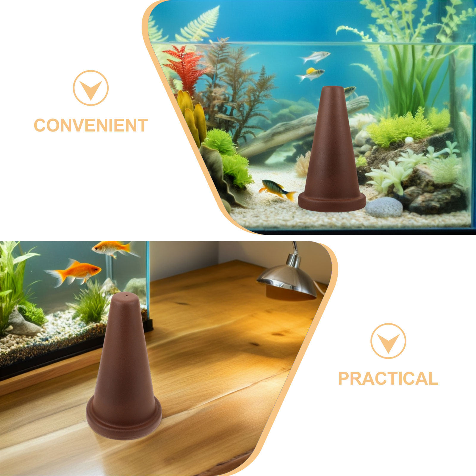 2개입 물고기 번식 콘, 보라색 점토 수족관 번식 서식 - Aquarium Fish Reproduction 리뷰 및 가격