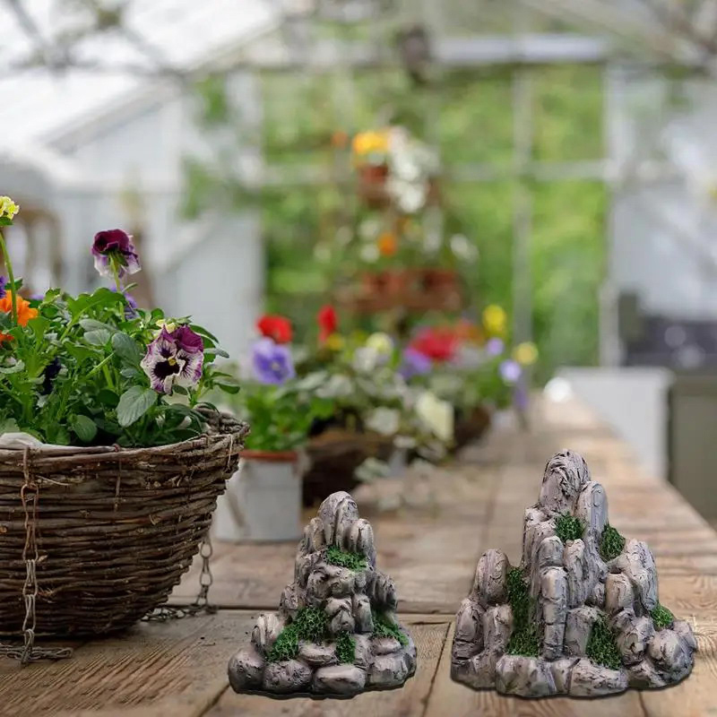 새로운 산 미니어처 가짜 돌 인공 언덕 장난감 분재 장 - Aquarium Decoration Rock 리뷰 및 가격