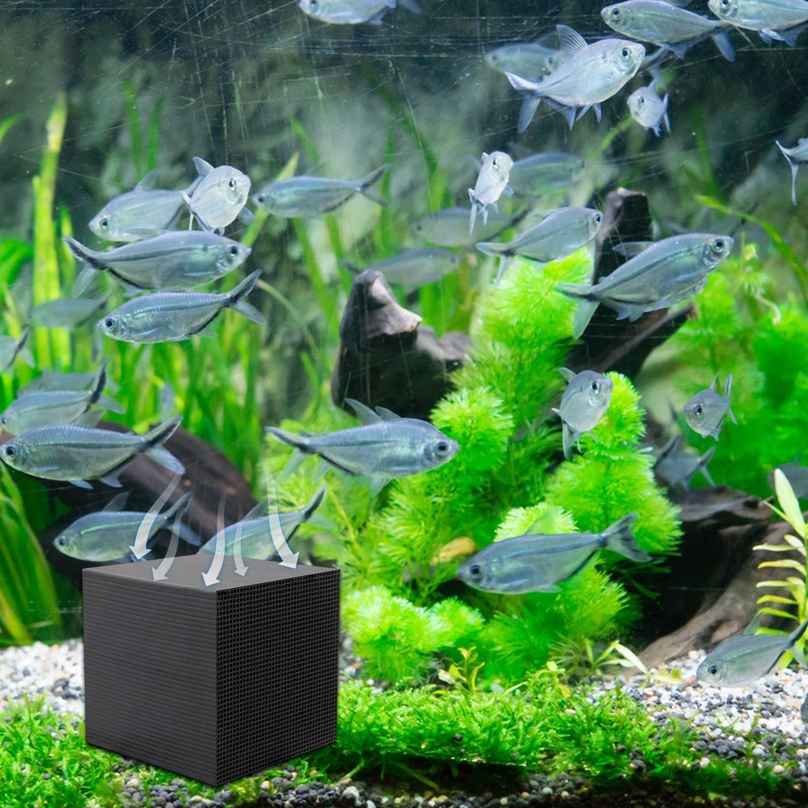 수족관 물 정화기 큐브 초강력 여과 흡수 활성탄 정화  - Aquarium Fish Background 리뷰 및 가격