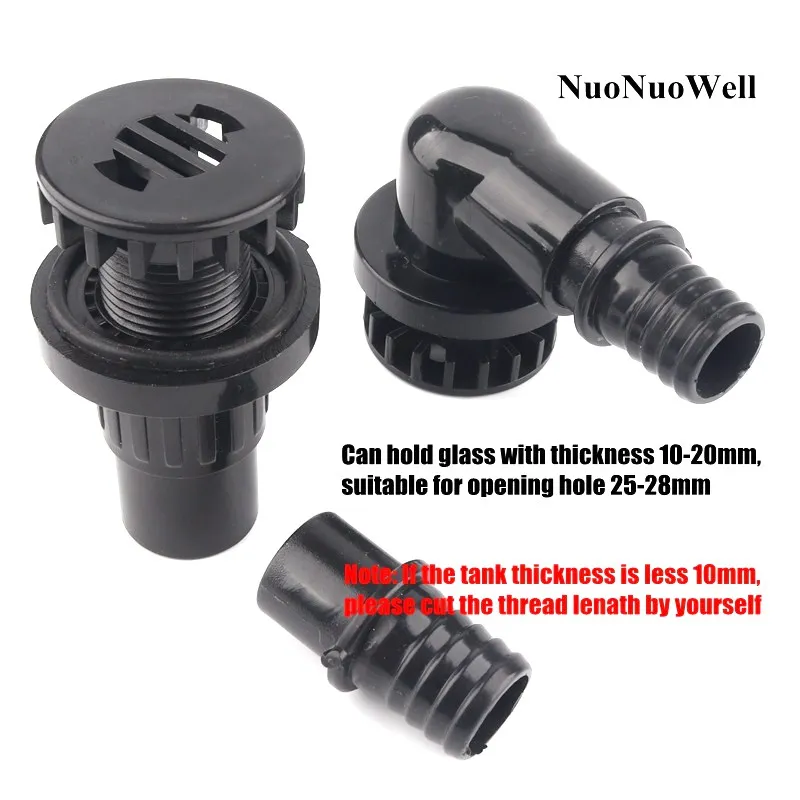 20mm 검정색 PVC 수족관 배수 엘보 피팅 1개,  - Fish Co Aquarium 리뷰 및 가격